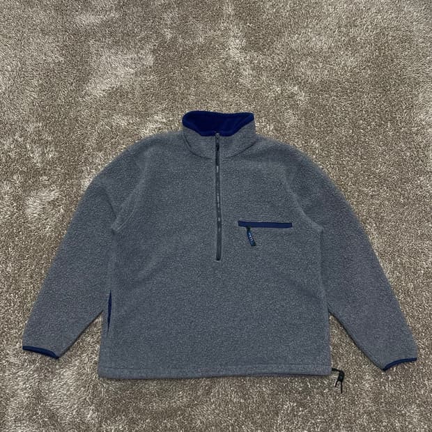 90‘s ll bean 하프집업 후리스 