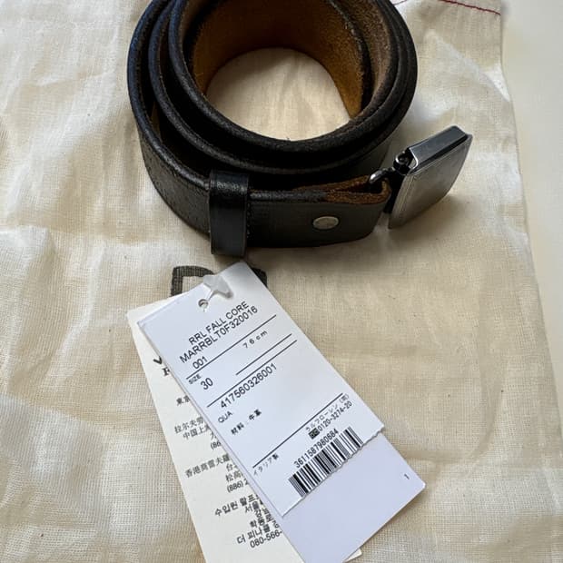 [30] 더블알엘 rrl 빈센스 벨트 블랙