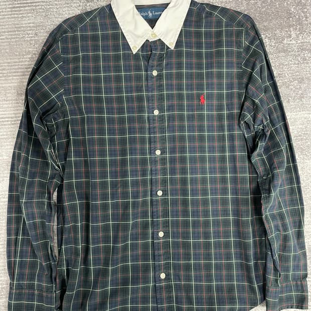 90s Polo RL 카라배색 셔츠