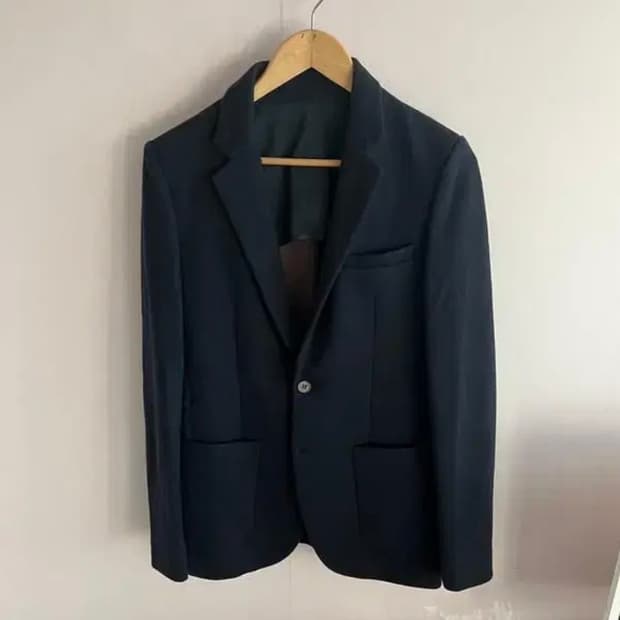 솔리드옴므 우영미 XS 슬림핏 95 슬렌더 자켓 실루엣 