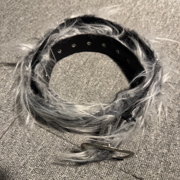 빈티지 퍼 벨트