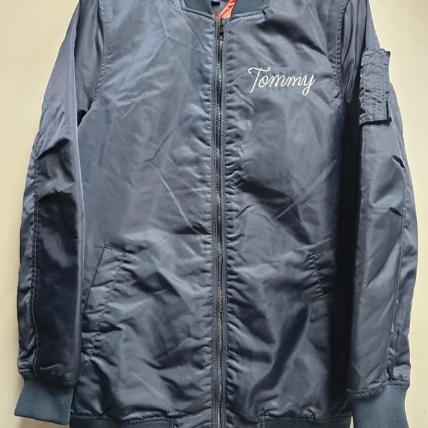 타미힐피거 누빔항공점퍼. 붐버자켓 S