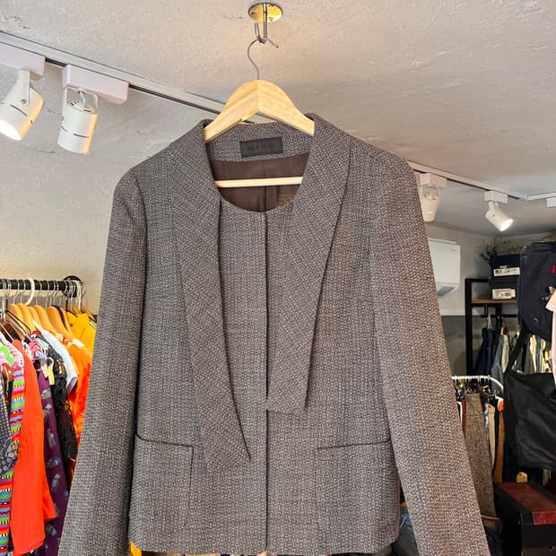 마인 리본 디테일 블레이저