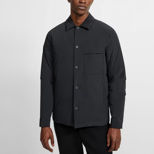 띠어리 페이퍼 나일론 워커 다운 자켓