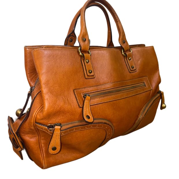 Anne Klein 가죽 빅 토트백 