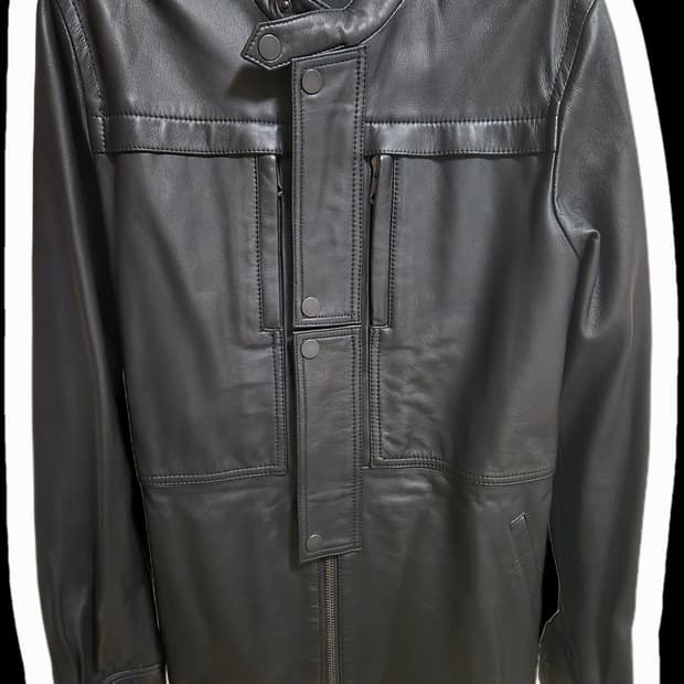 Diesel black gold 롱 양가죽 자켓