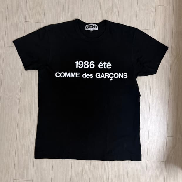 꼼데가르송 cdg 1986 반팔 티셔츠 블랙