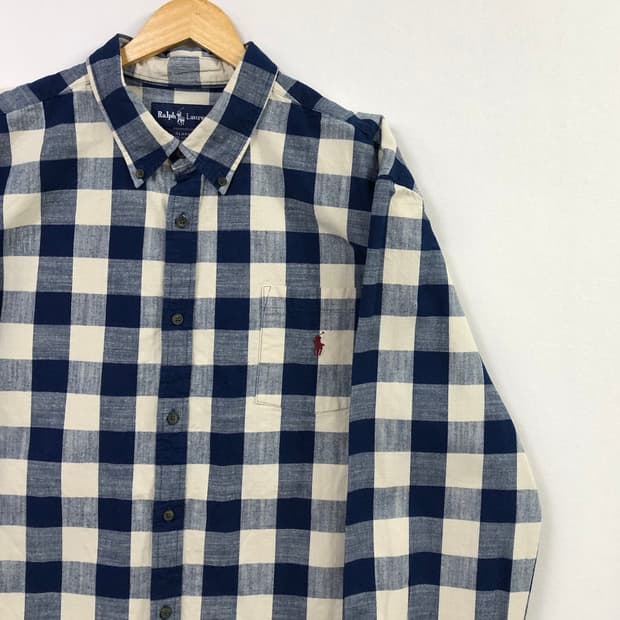 Xxl 폴로 헤비 체크 셔츠