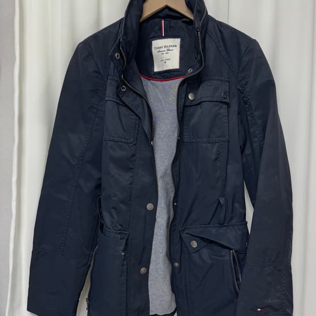 타미힐피거 네이비 야상자켓