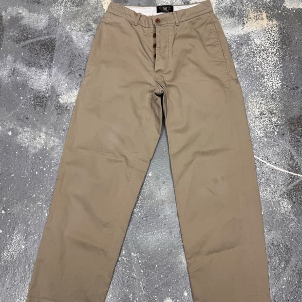 rrl 코튼 팬츠