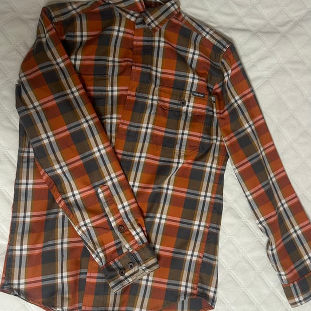 에디바우어 남성 체크 셔츠 XS