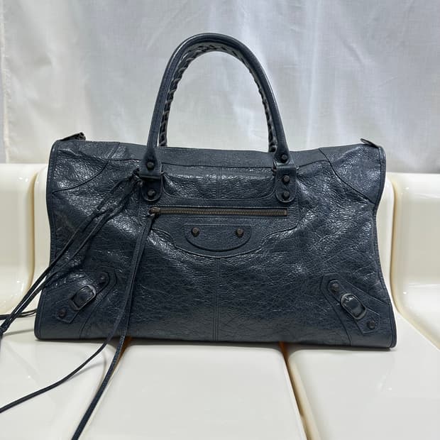 ❌거래중[A+ 정품] 발렌시아가 시티 모터백 라지 다크그레이