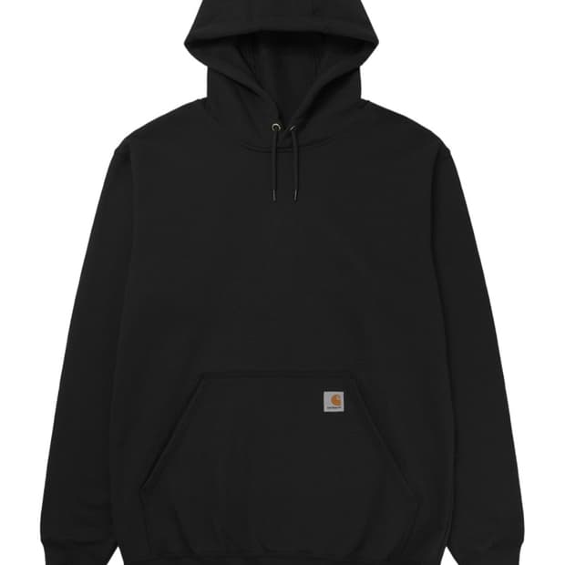 칼하트 루즈핏 미드웨이트 레귤러 후드 블랙