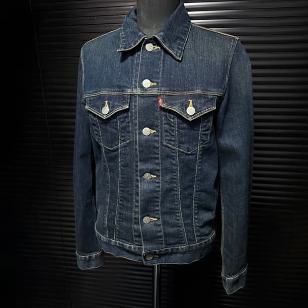 리바이스 78599 중청 데님워싱 트러커 자켓 청자켓 M 95 워크 일본