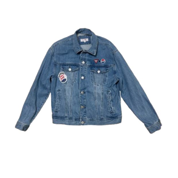 게스x펩시 데님자켓