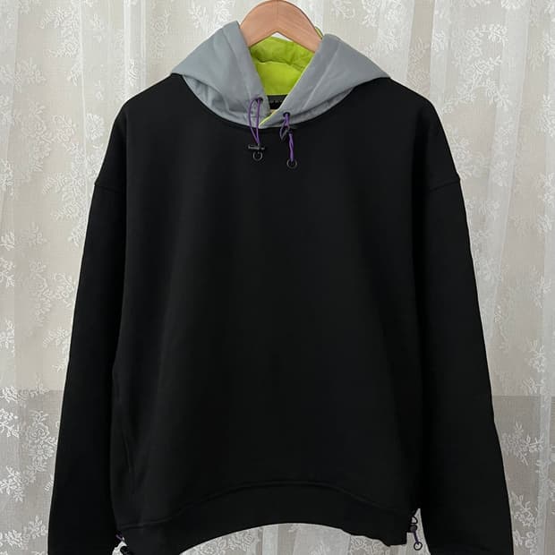 F) 미스터차일드 도킹 후드 티셔츠 블랙