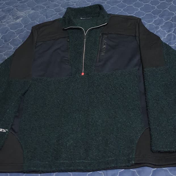 블랙야크 아웃도어 반짚업 기능성 후리스 져지 (XL).