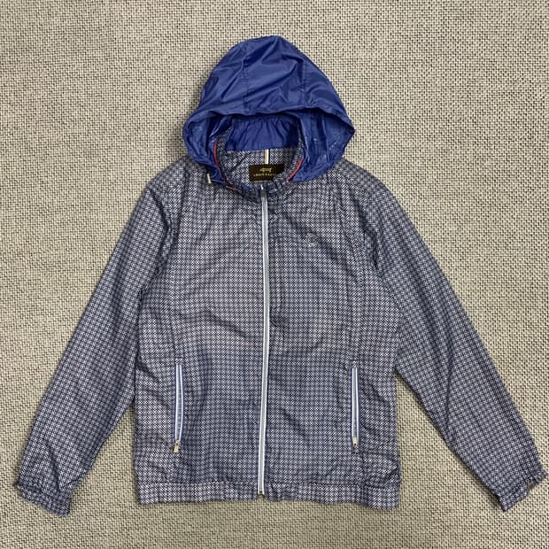 루이까스텔 블루 체크 바람막이 100