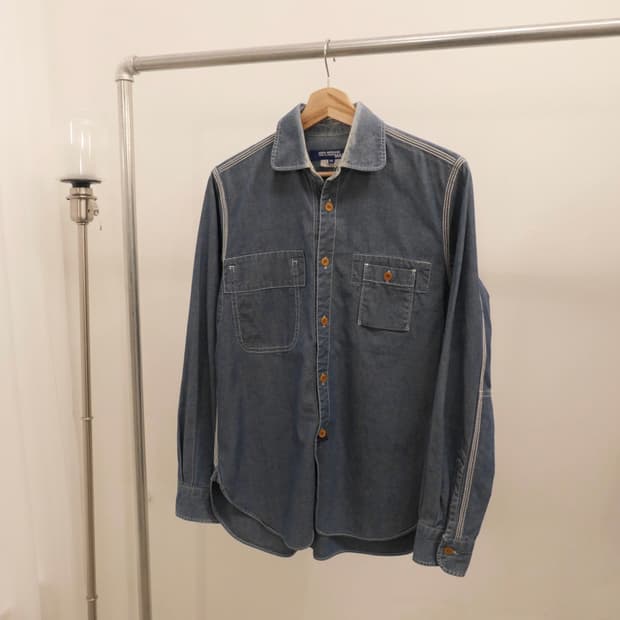 꼼데가르송 간류 스티치 데님 셔츠