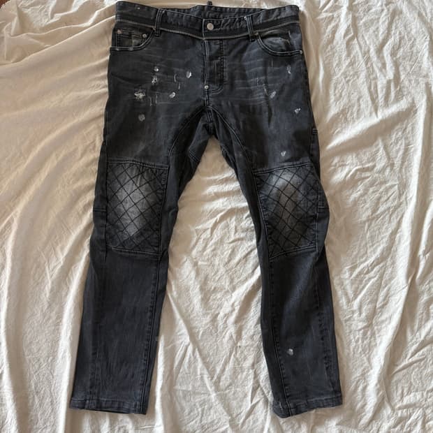 디스퀘어드 아카이브아머 지퍼 새깅진