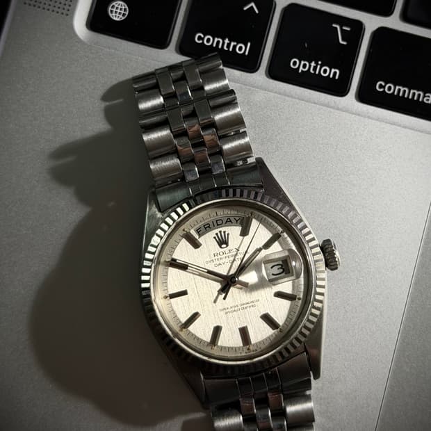 (보증서)롤렉스 빈티지 데이데이트 1803 화이트골드 18k 금통