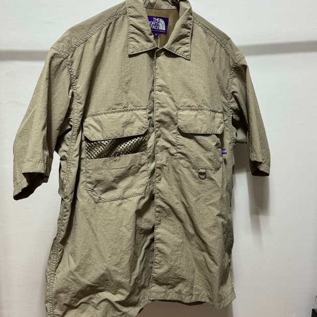 노스페이스 퍼플라벨 필드하프셔츠