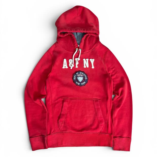 아베크롬비 핏치 Abercrombie Fitch 후드티 레드 M