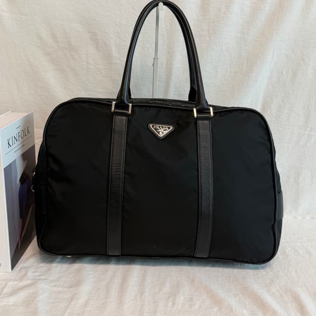 정품 프라다 사피아노 나일론 토트백 보스턴백 골프가방 여행 