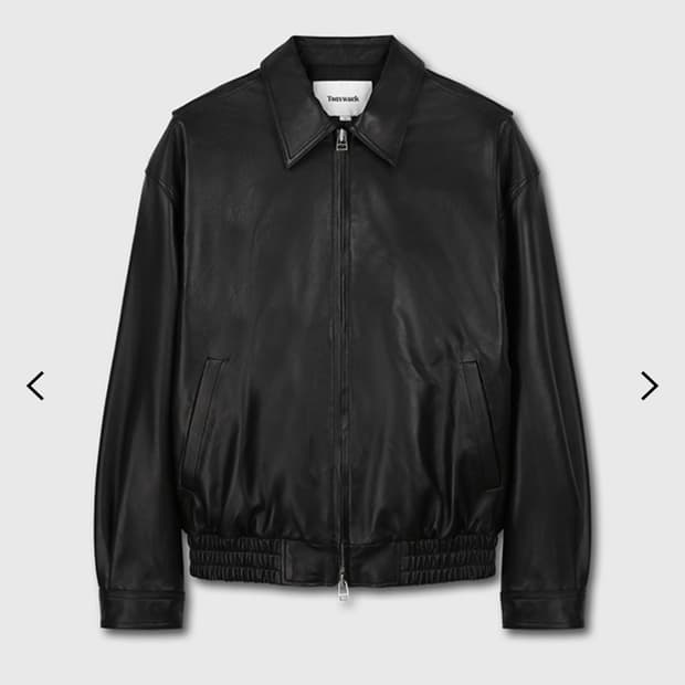 토니웩 레더 오버사이즈 블루종 블랙 XL