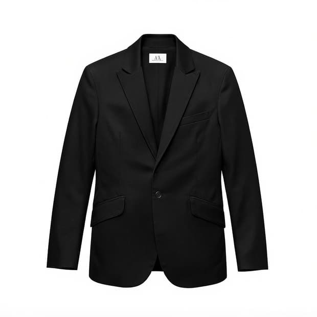 A/X 알마니익스체인지 롱라인 코튼 블레이져 숄라펠 디테일 블랙