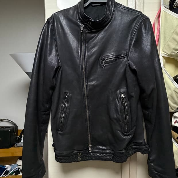 Beams 램스킨 레더자켓 릭오웬스 맛