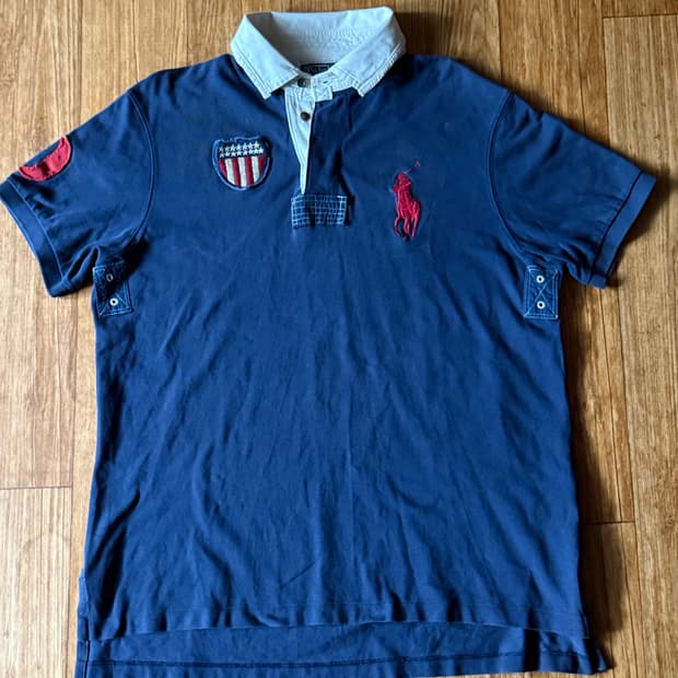 폴로 랄프로렌 빅포니 성조기 카라티