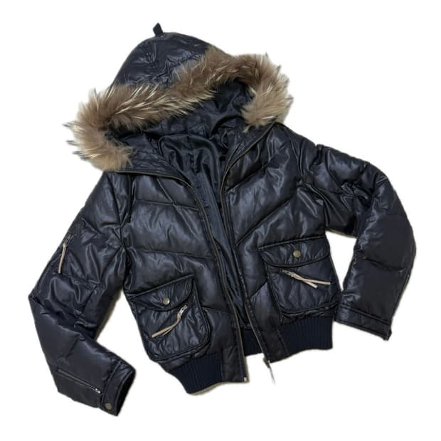 y2k 라쿤 퍼 빈티지 패딩