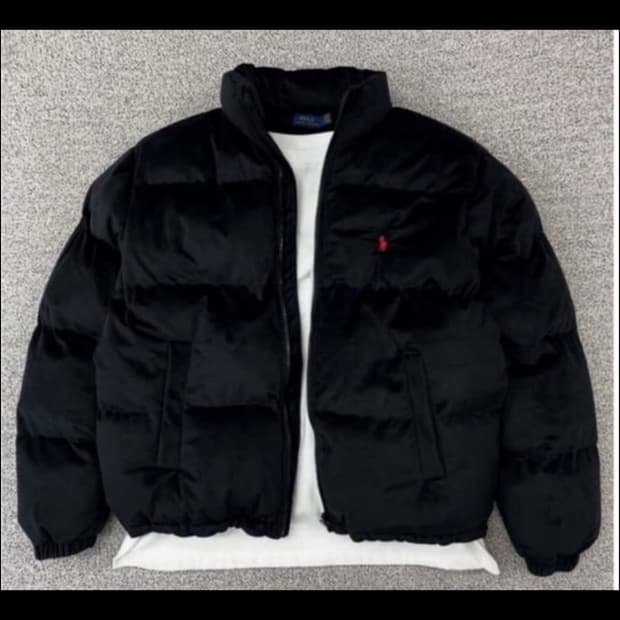 폴로벨벳스웨이드패딩l사이즈 삽니다