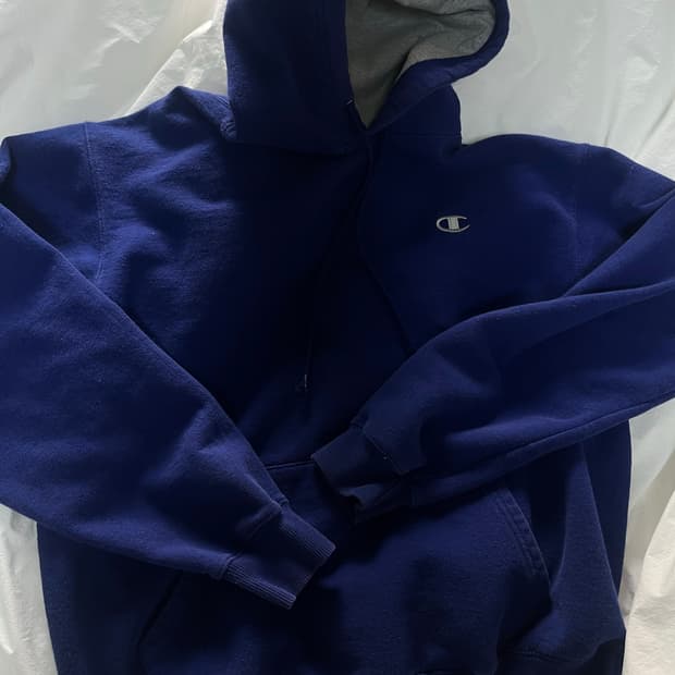 챔피온 후드티 블루 L