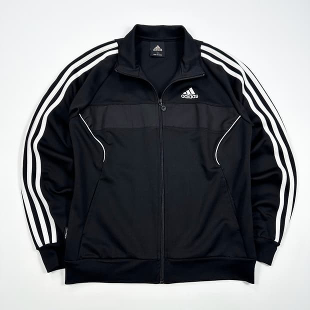 아디다스 빈티지 올드스쿨 삼선 져지 블랙 여성M