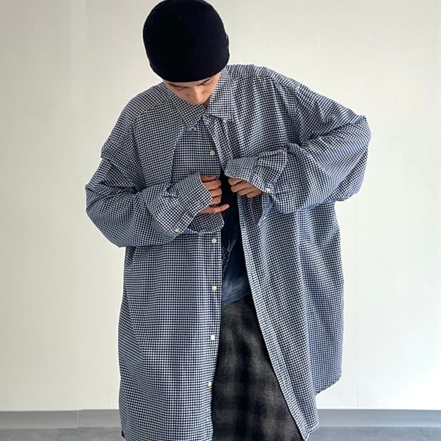 Chaps 콜로서스 깅엄 체크 셔츠