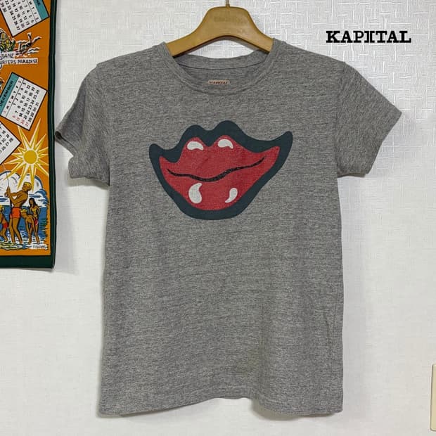 KAPITAL 2013 롤링스톤즈 립앤텅 반팔 티셔츠
