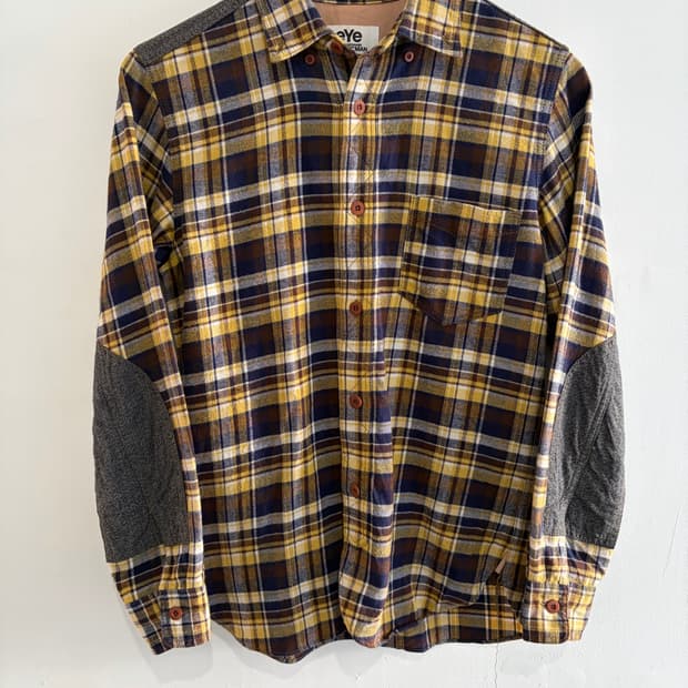 준야 와타나베 패치드 체크셔츠