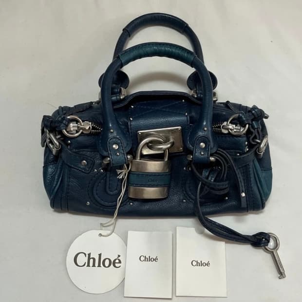 Chloe 끌로에 패딩턴 네이비 은장