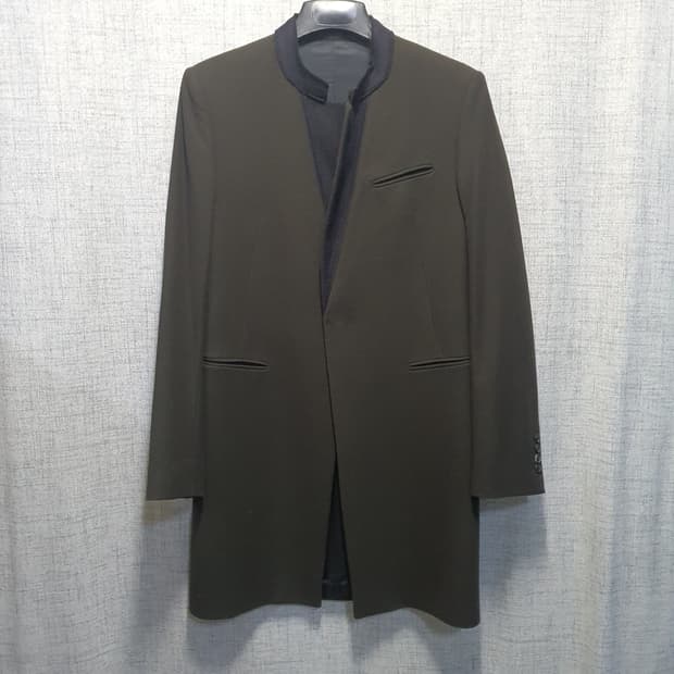 타임 남성 양모 캐시미어 코트 