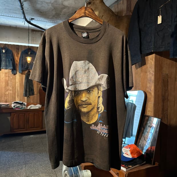 90s Alan Jackson 빈티지 투어 티셔츠