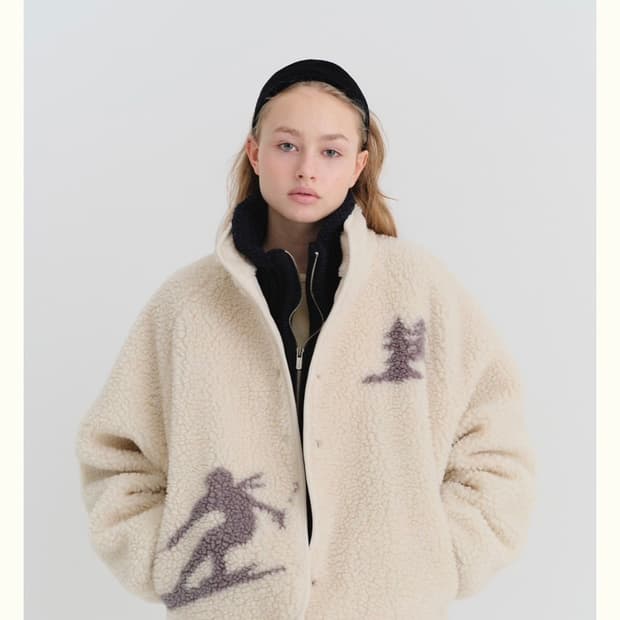리본빛 Ski Dumble Fleece Jacket