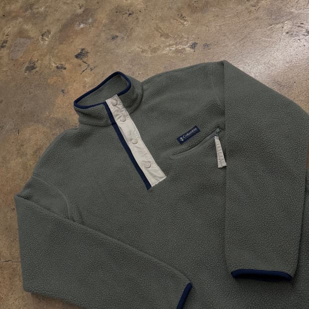 [정품/S] 컬럼비아 플리스 풀오버 그린 b16