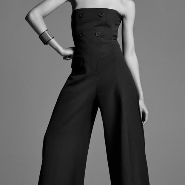 자라 ZW 컬렉션 시리즈 튜브탑 점프수트 S