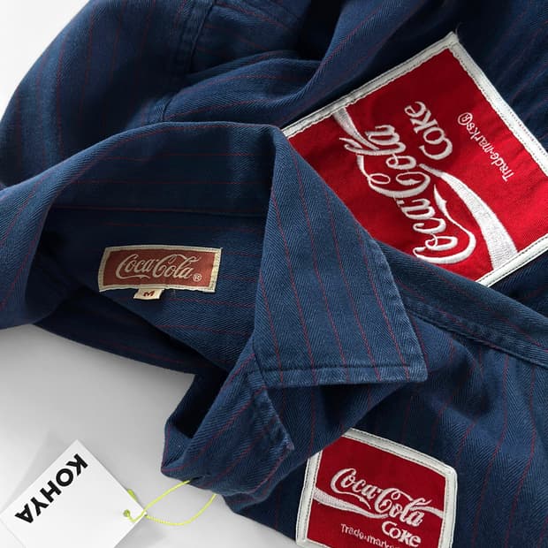 빈티지 코카 콜라 워크 셔츠