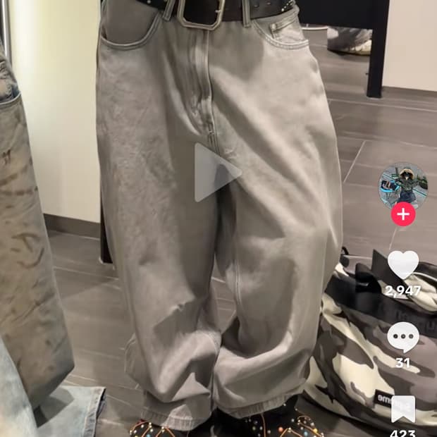 H&M 슈퍼 배기 청바지 30
