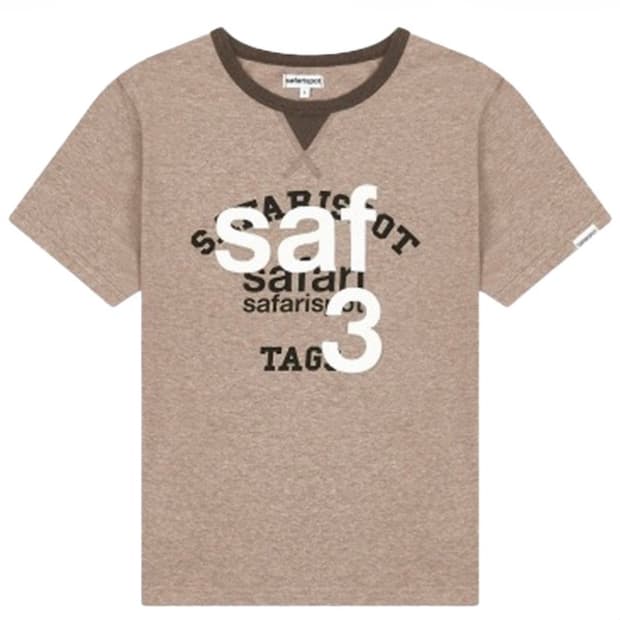 사파리스팟 1/2 루 베이스 스쿨 클럽 티 브라운