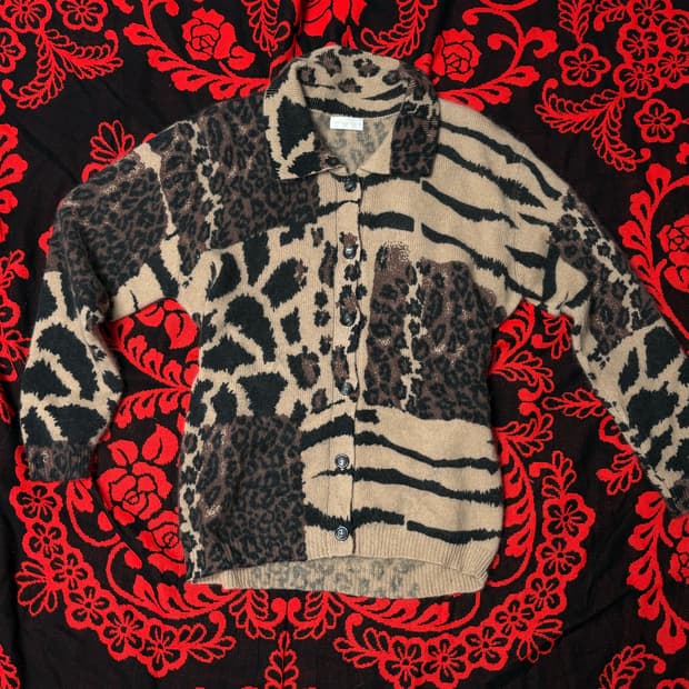 y2k punk grunge lambs wool knit