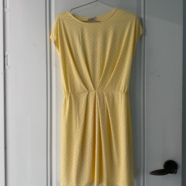 일본빈티지 엘로우 도트 원피스